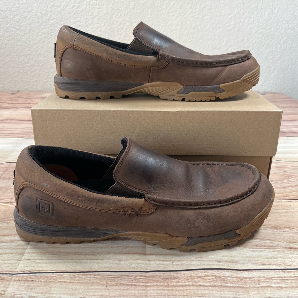 5.11 Tactical Ortholit Loafers CCW Field Ops Slip Ons Mens 14 Dark Brown